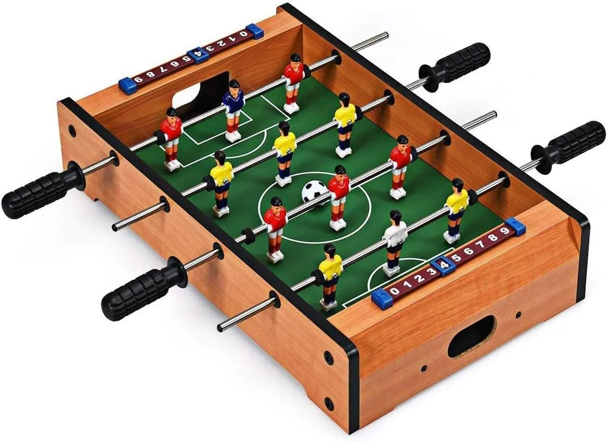 Premium Tabletop Foosball Game Set – Compact Classic 2-Player Indoor Soccer Game Construction – Perfect for Home, Office, and Small Spaces