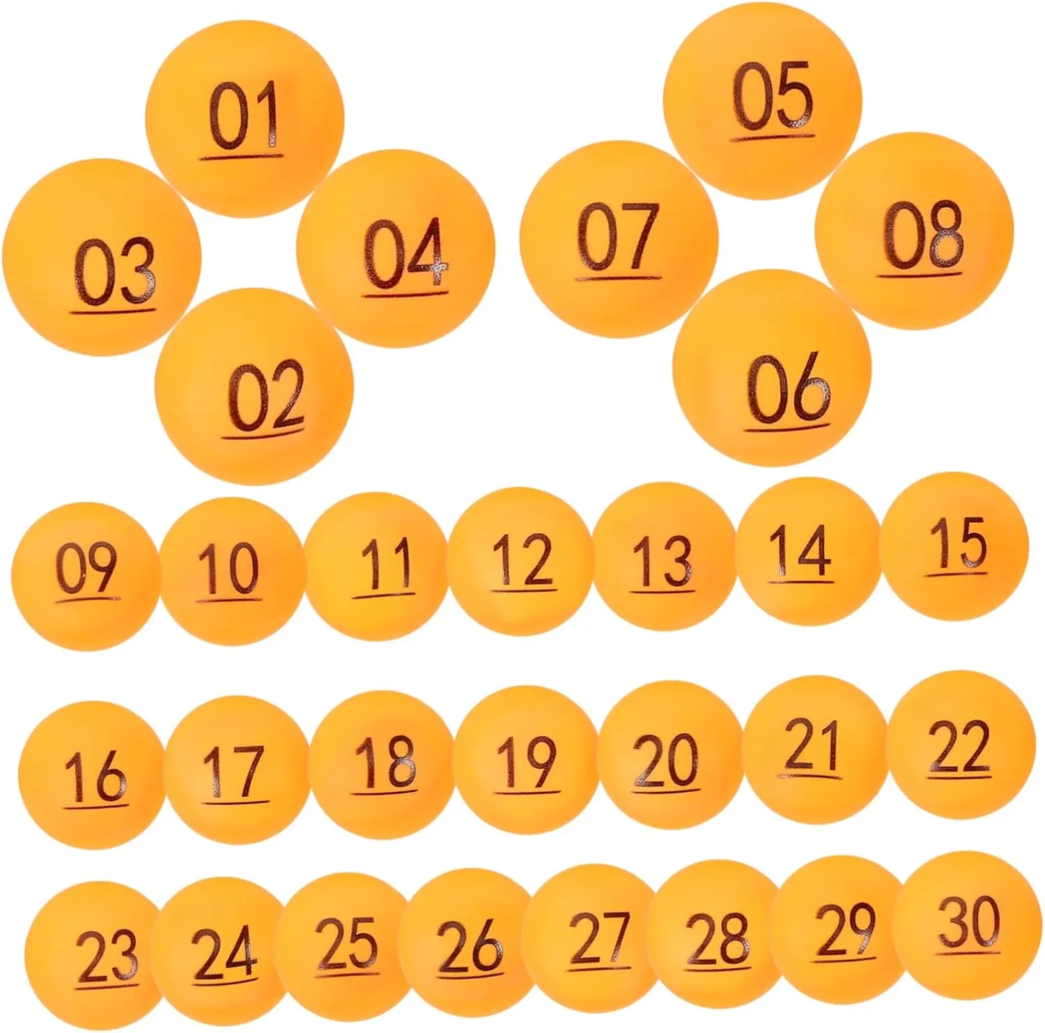 PRETYZOOM Sets Home Party Game Balls Bingo Numbers Balls Raffle Small Size Light Weight Portable Pcs