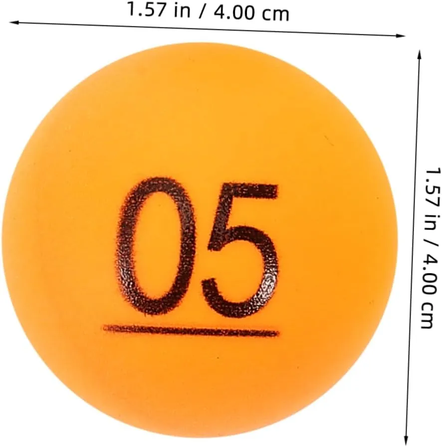 PRETYZOOM Sets Home Party Game Balls Bingo Numbers Balls Raffle Small Size Light Weight Portable Pcs