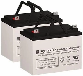 Pride Celebrity Replacement Battery Set of (2) SigmasTek 12V 35AH SP12-35(NB)