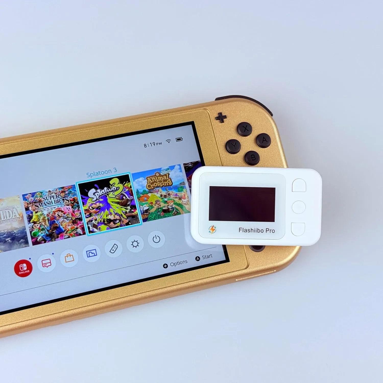 Pro NFC Emulator, NFC Tag Emulator, 3000  Saves, Unlimited Rewrite, Auto UID Regen, Rechargeable Battery, Compatible with 50  Games, 1.4" OLED Screen, Easy 3-Button Control, 2nd Gen (White)