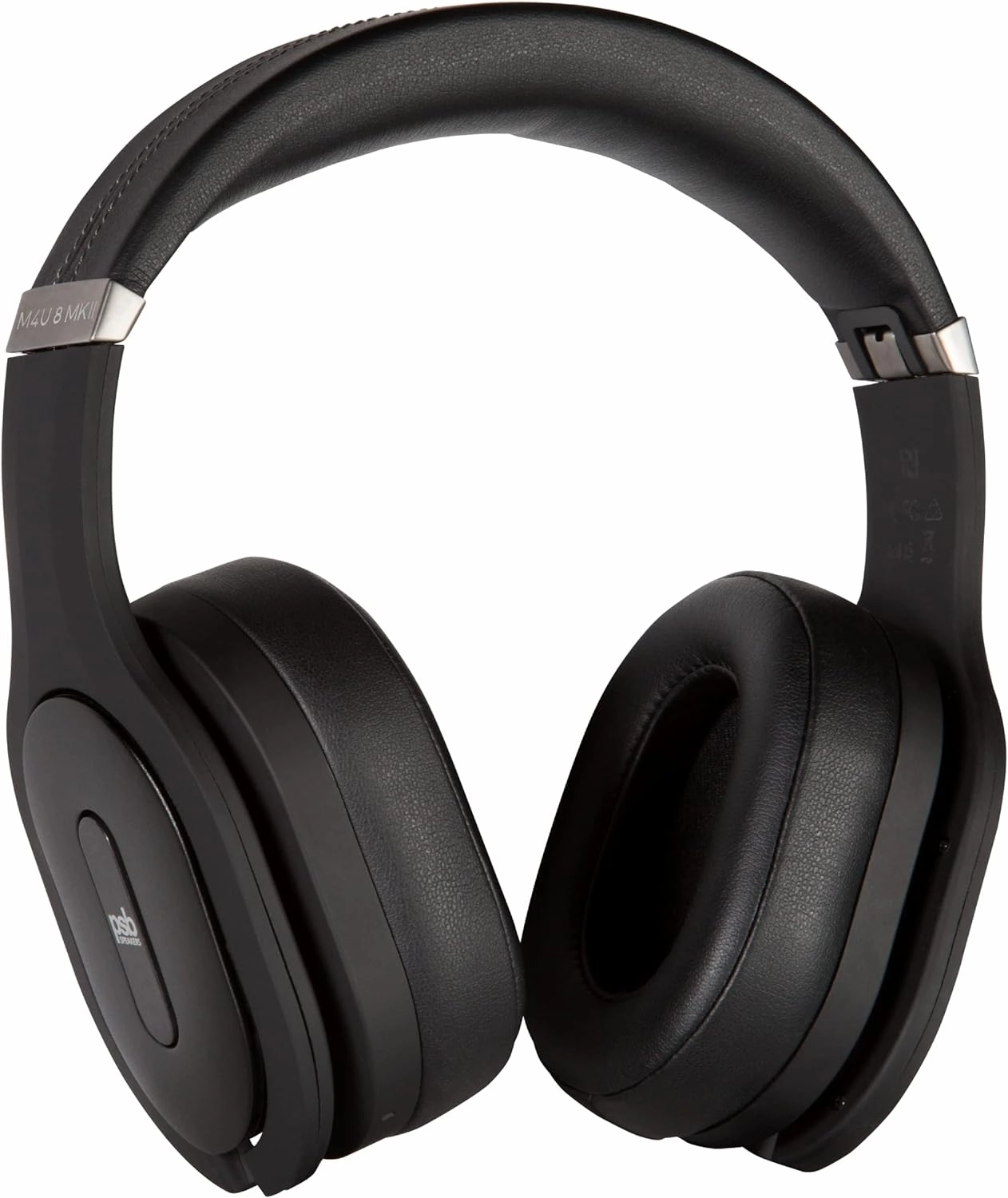 PSB Speakers M4U 8 MKII On-Ear Wireless Noise Cancelling Bluetooth Headphones - Black