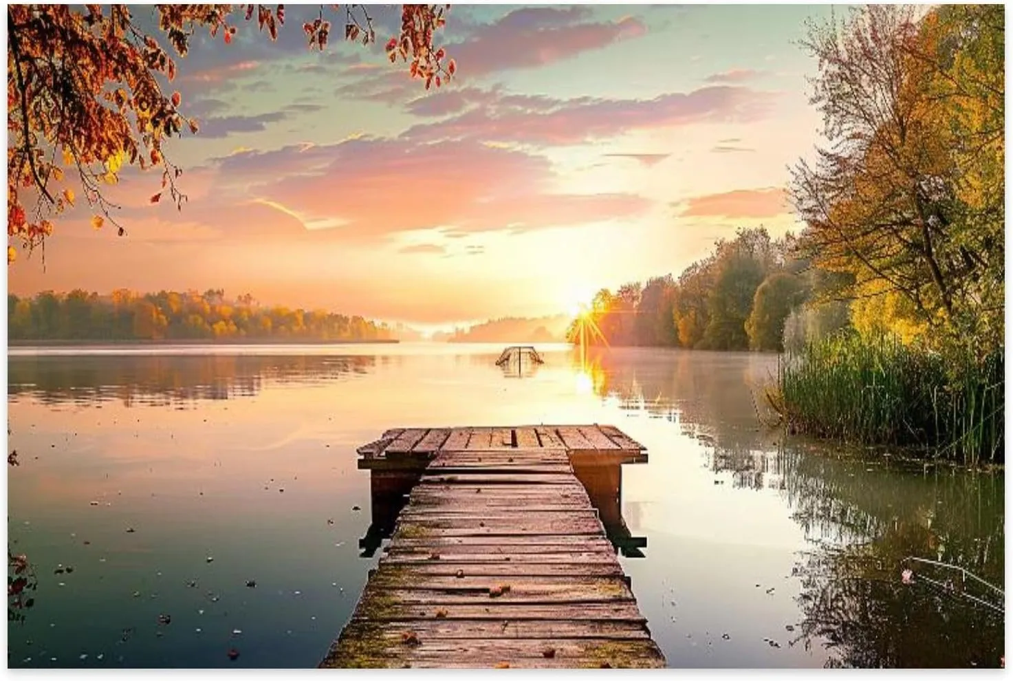 Puzzles 500 Piece Fishing Pier - Educational Intellectual Jigsaw Puzzles Puzzle Fun Game for Men Women Kids