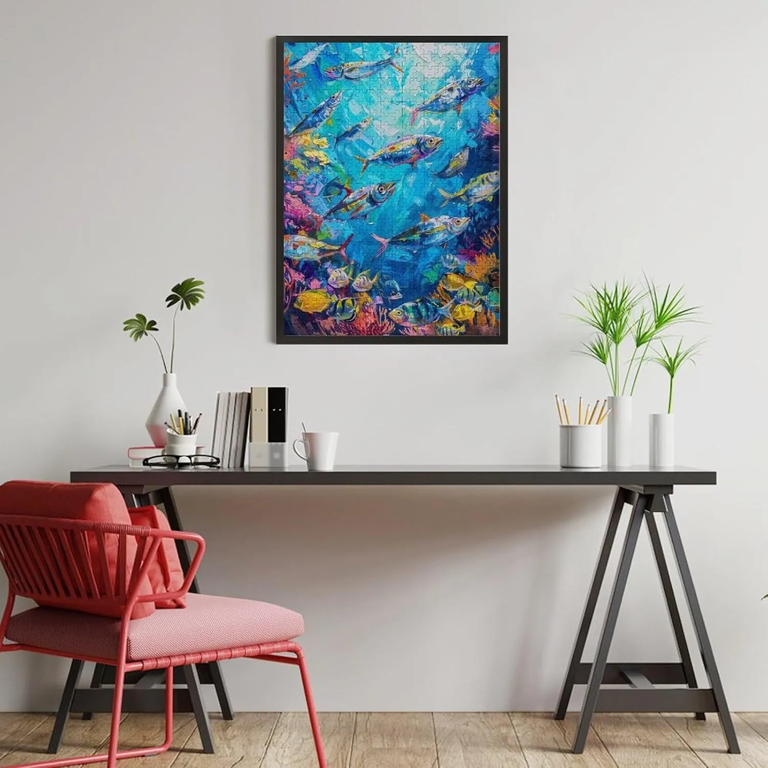 Puzzles for Adults 500 Pieces - Bottom Fish Who Love Marine Animals Hi-Definition Printing Beautiful Drawings,for Bedroom Decor Family Holidays,Elevate Yourself Gift Decor