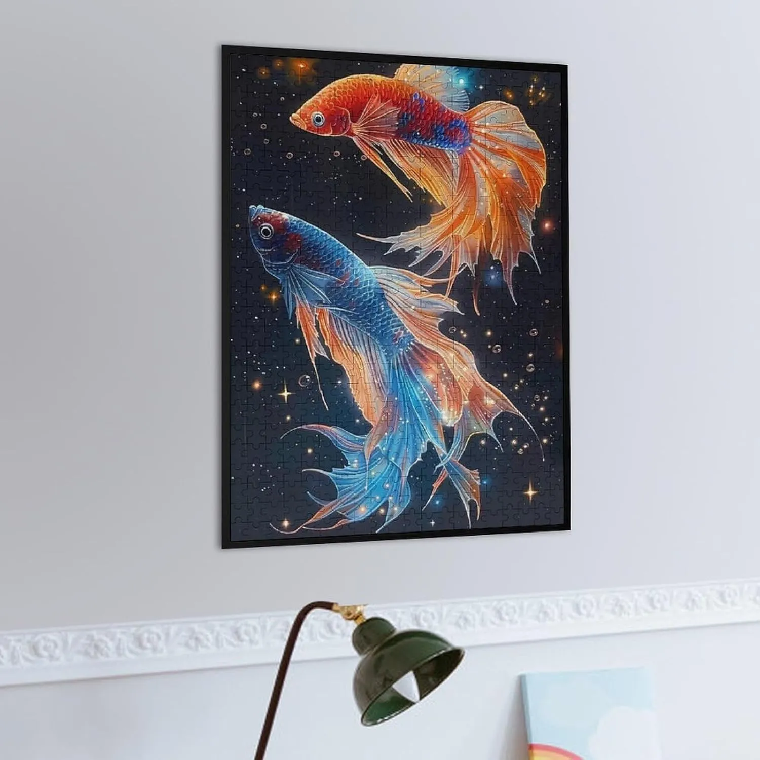 Puzzles for Adults 500 Pieces - The Colorful Betta Fish Fish Perfect Interlocking Clear Printing - Adults Educational Puzzle Ideal Gift - Display as Artwork Idea!
