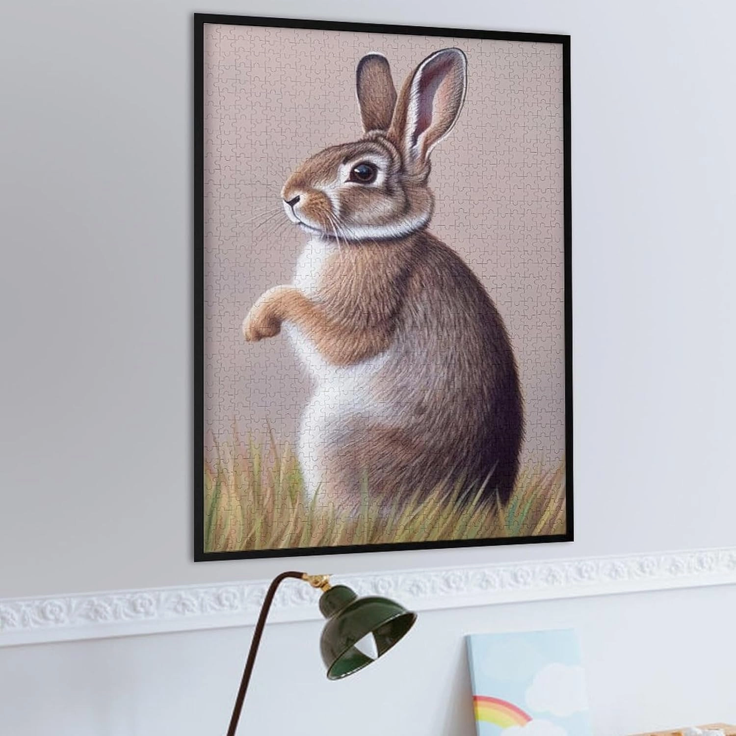 Puzzles for Adults 1000 Pieces - Rabbit Grassland Puzzle Brain Teaser Activity for Kids,Gift for Birthday Christmas