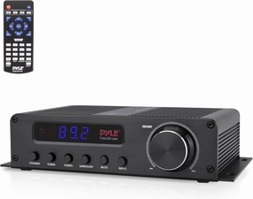 Pyle 100W 5 Channel Audio Amplifier - Wireless Bluetooth Home Theater Power Stereo Receiver with Surround Sound w/HDMI, AUX, FM Antenna, Subwoofer Speaker Input, 12V Adapter - PFA540BT.6