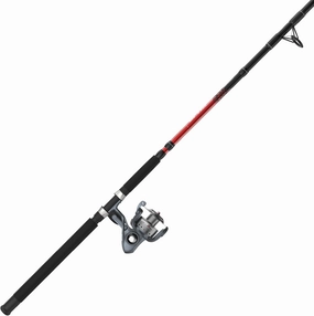 Quantum Optix Spinning Reel and 2-Piece Fishing Rod Combo, Durable Fiberglass Rod, Split-Grip EVA Foam Handle, Anti-Reverse Fishing Reel