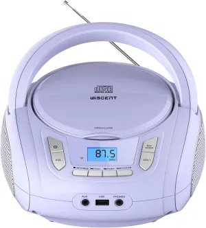 Radio CD Player with Bluetooth,FM Radio,USB MP3 Playback,AUX-in,Headphone Jack,MP3 CDs Compatible,Portable CD Players for Home or Outdoor