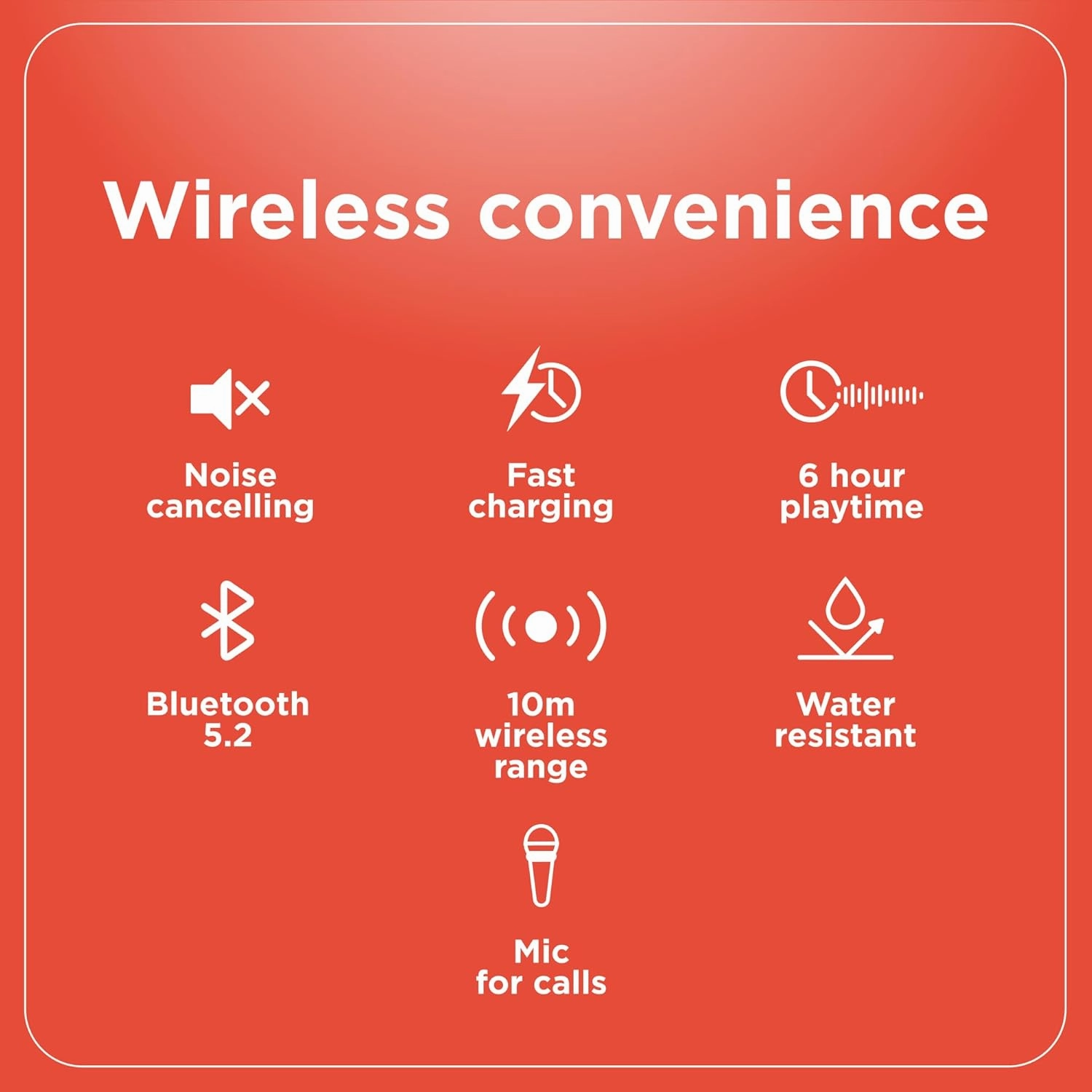 RadioShack Wireless Earbuds, Active Noise Cancelling Earbuds, IPX5 Water Resistant Bluetooth Earbuds with 400MAH Battery