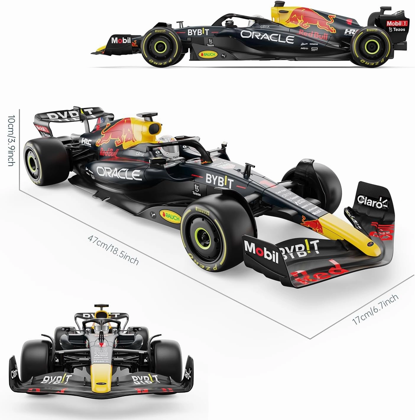 RASTAR 1/12 F1 Red Bull Car, Oracle Red Bull Racing F1 RB18 Remote Control Car Model, New 2022 Red Bull Racing Formula 1 Max Verstappen, 2.4G