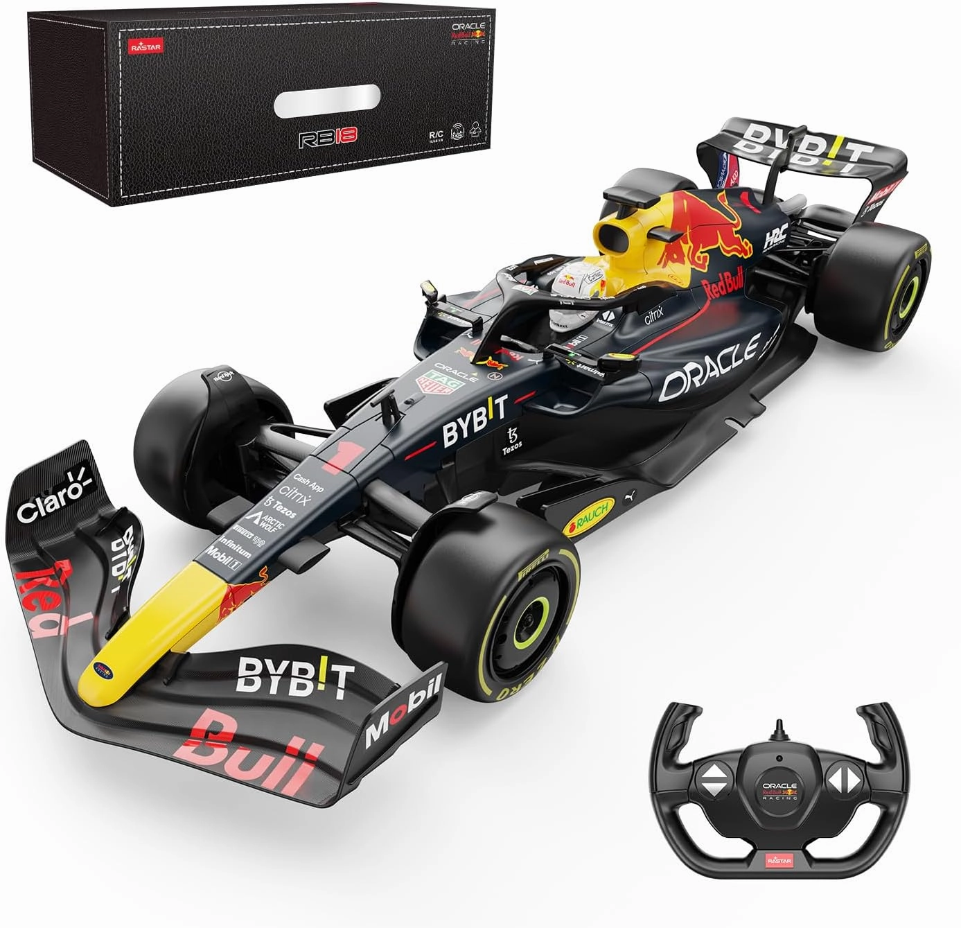 RASTAR 1/12 F1 Red Bull Car, Oracle Red Bull Racing F1 RB18 Remote Control Car Model, New 2022 Red Bull Racing Formula 1 Max Verstappen, 2.4G