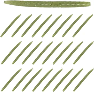 Reaction Tackle Wacky Worms/Soft Plastic Worm Stick Baits / 5.5in - 24 Pack - Durable Fishing Lures for Bass and More