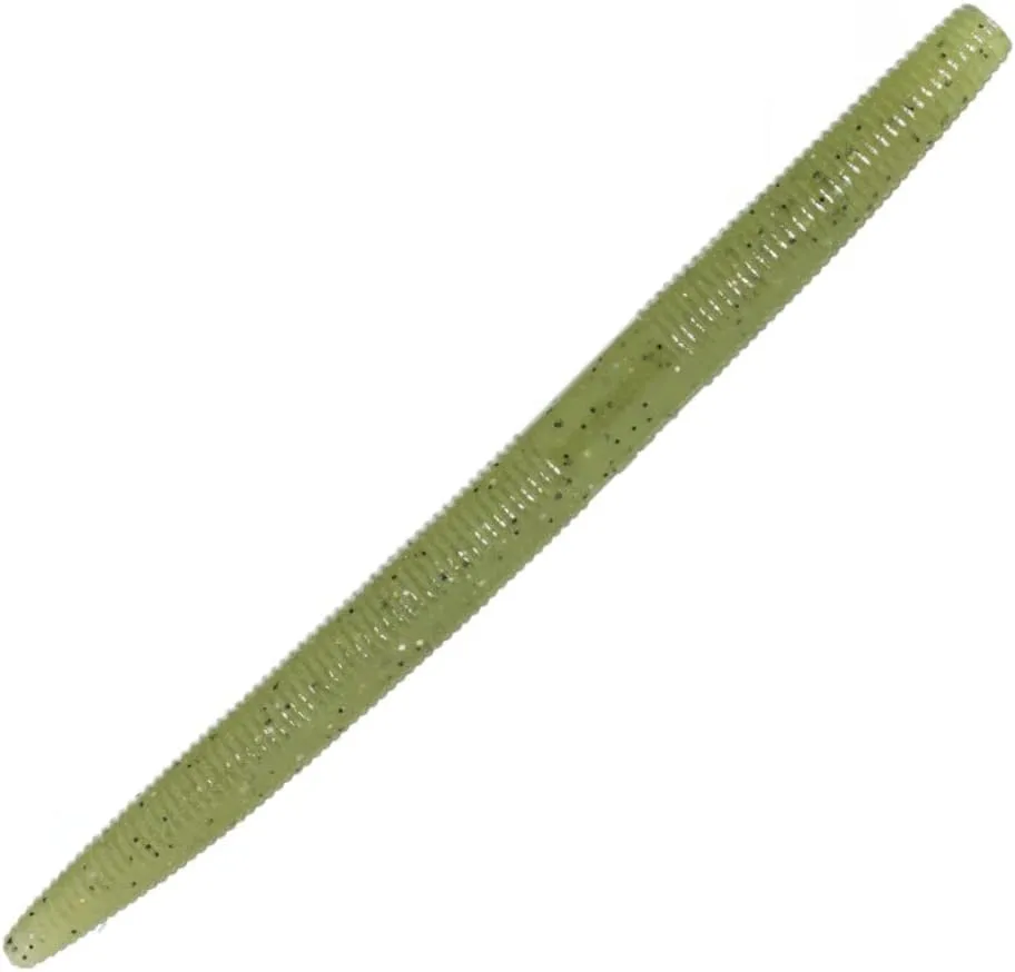 Reaction Tackle Wacky Worms/Soft Plastic Worm Stick Baits / 5.5in - 24 Pack - Durable Fishing Lures for Bass and More