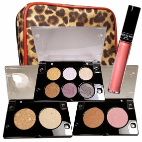 Ready to Wear WILD ABOUT SHOES PORTFOLIO Total Makeup Collection Makeup Set Lip Gloss Couture Finish Bronzer Couture Finish Bronzer Eyeshadow Collection & High Fashion Leapord Makeup Bag