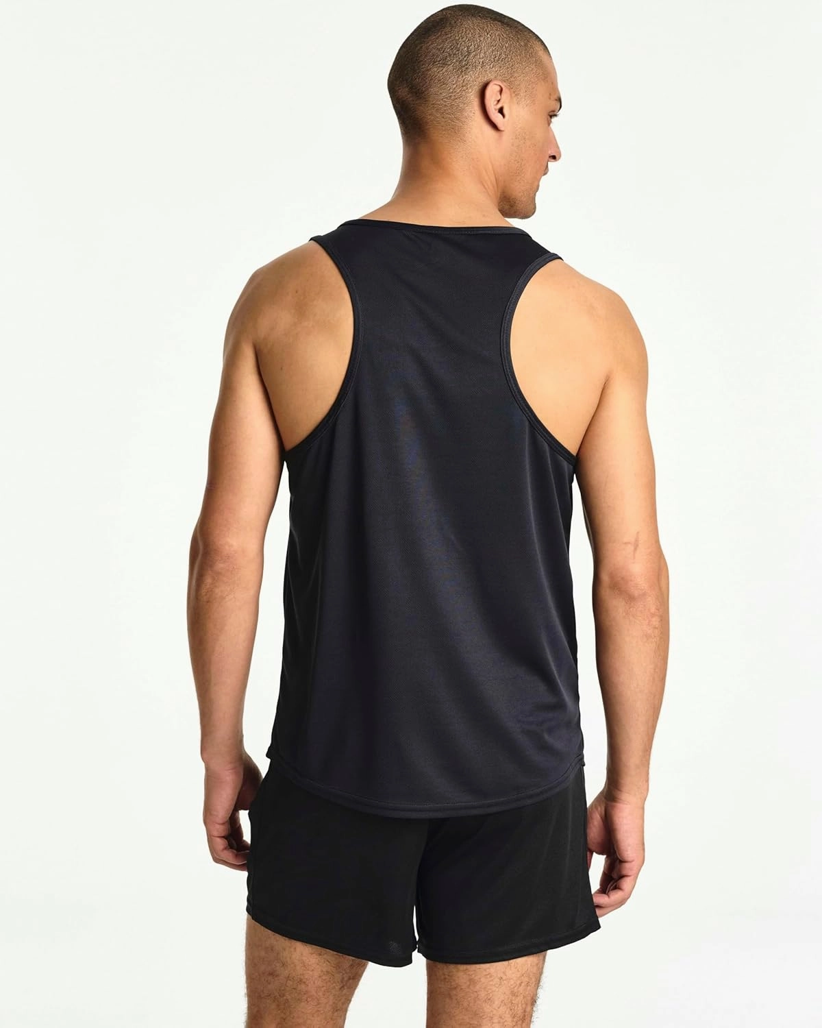 Real Essentials 5 Pack: Men's Mesh Y-Back Muscle Tank Top - Gym Workout & Bodybuilding Fitness (Available in Big & Tall)