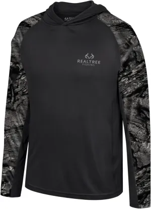 Realtree Men's Fishing Camo Sun Protection UV UPF 50  Long Sleeve Shirts and Hoodies Running Hiking Quick Dry
