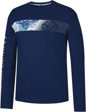 Realtree Men's Fishing Camo Sun Protection UV UPF 50  Long Sleeve Shirts and Hoodies Running Hiking Quick Dry