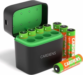Rechargeable Lithium AA Batteries 3500 mwh Double A Battery Rechargeable, 1.5V, USB Recharge up to 2000x Times, 8 Pack