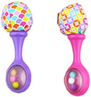 Replacement Parts for Fisher-Price Kick & Play Piano Gym and Maracas Playmat - GDD09 ~ Replacement Set of Maracas ~ One Purple and One Pink