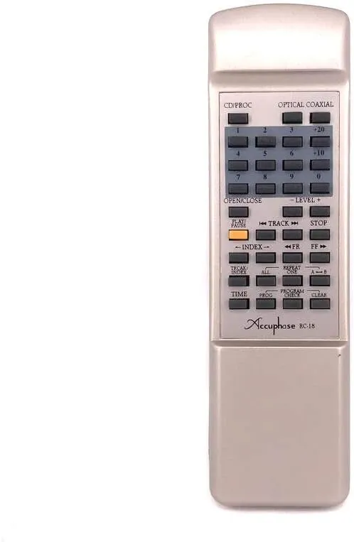 Replacement Remote Control Replace for TV/Audio/Projector for RC-18 for Accuphase CD DP-75 DP-11 DP-70V DP-80L DP-55 DP-55V
