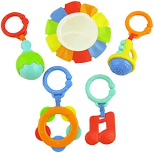 Replacement Toys for Fisher-Price Baby's Bandstand Play Gym - DFP69 ~ Replacement Trumpet, Maracas, Tambourine, Musical Note and Mirror