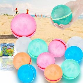 Reusable Water Balloons for Kids Adults, Outdoor Toys, Pool Toys, Self-Sealing Water Bomb for Kids, Magnetic Easy Quick Fill Water Ball, Summer Fun Splash Water Bomb Party Supplies(30 PCS)