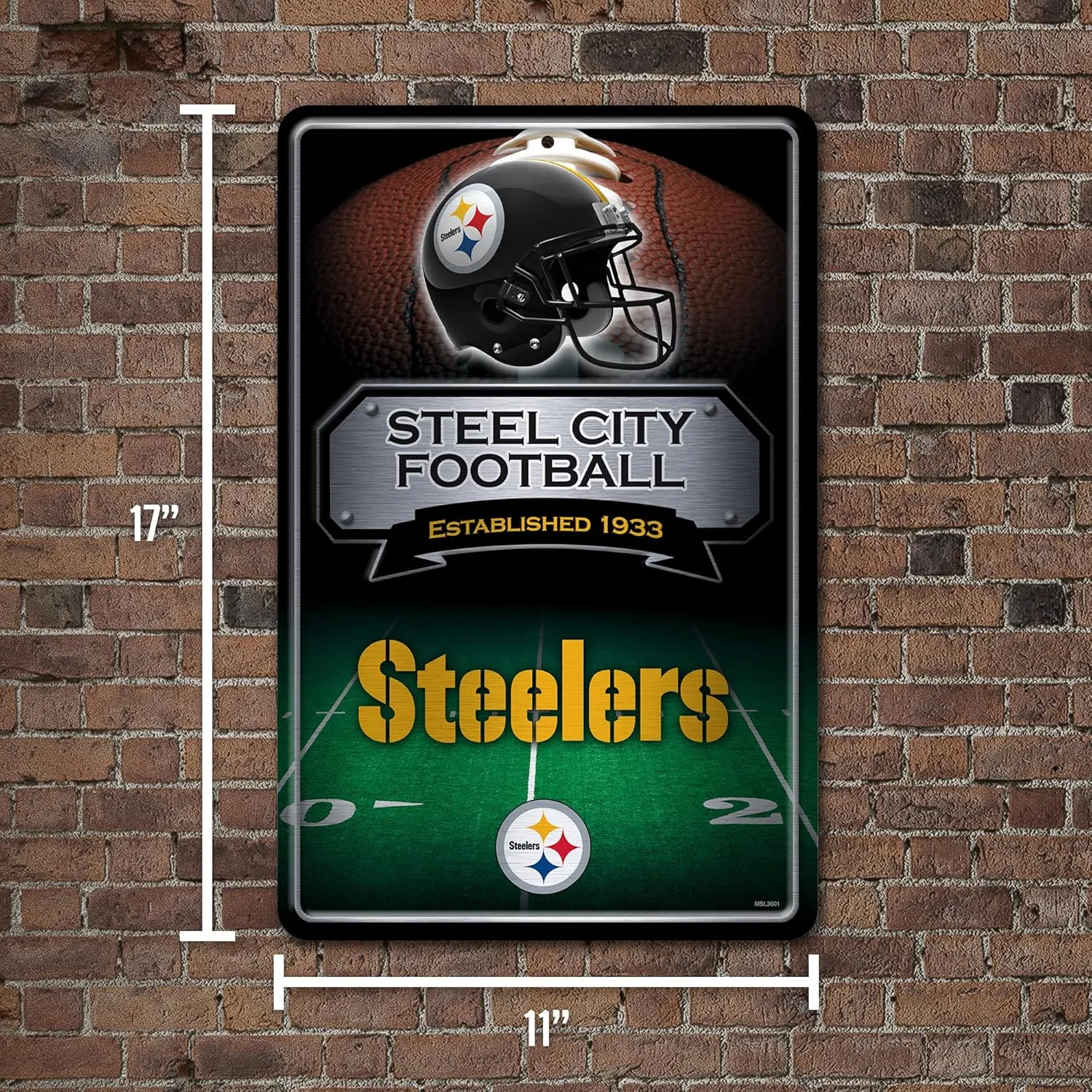 Rico Industries NASCAR Racing 11" x 17" Metal Home Décor Sign