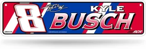 Rico Industries NASCAR Racing Metal Street Sign 4" x 15" Home Décor - Bedroom - Office - Man Cave