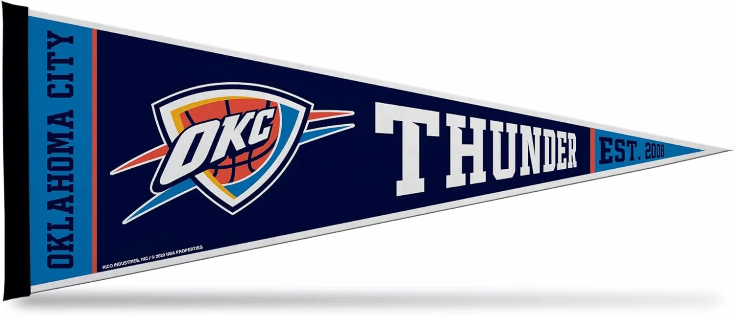 Rico Industries NBA Basketball Exclusive 12" x 30" Felt Wall Décor Pennant - Great for Home/Bed Room/Man Cave Décor