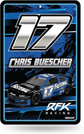 Rico Industries NASCAR Racing 11" x 17" Metal Home Décor Sign
