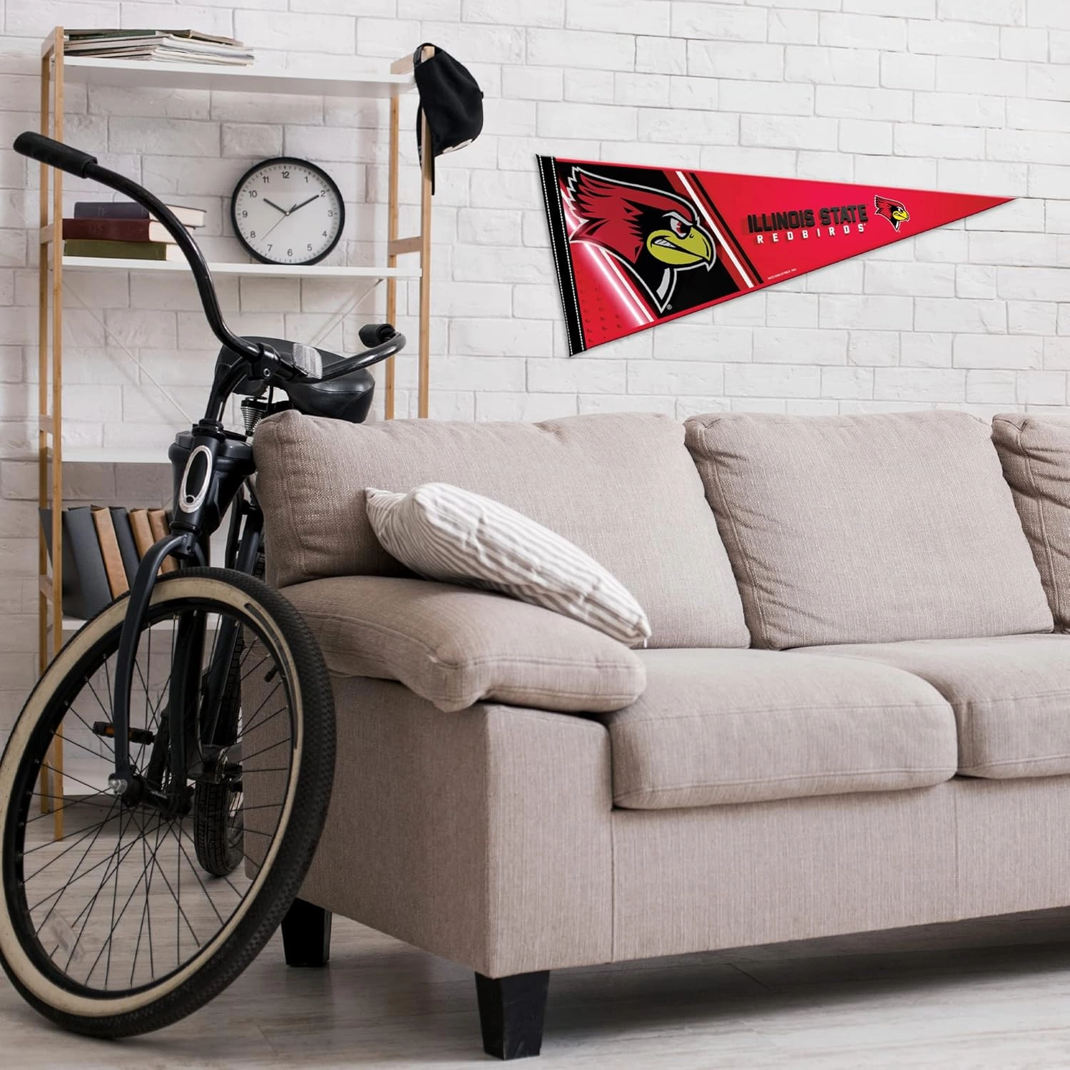 Rico Industries NCAA Primary 12" x 30" Felt Wall Décor Pennant - Great for Home/Bed Room/Man Cave Décor