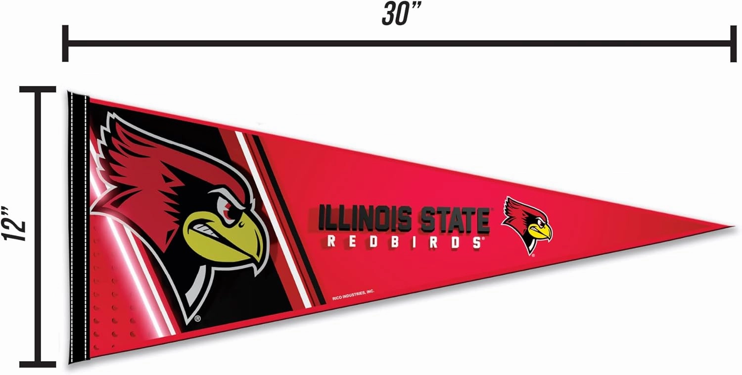 Rico Industries NCAA Primary 12" x 30" Felt Wall Décor Pennant - Great for Home/Bed Room/Man Cave Décor