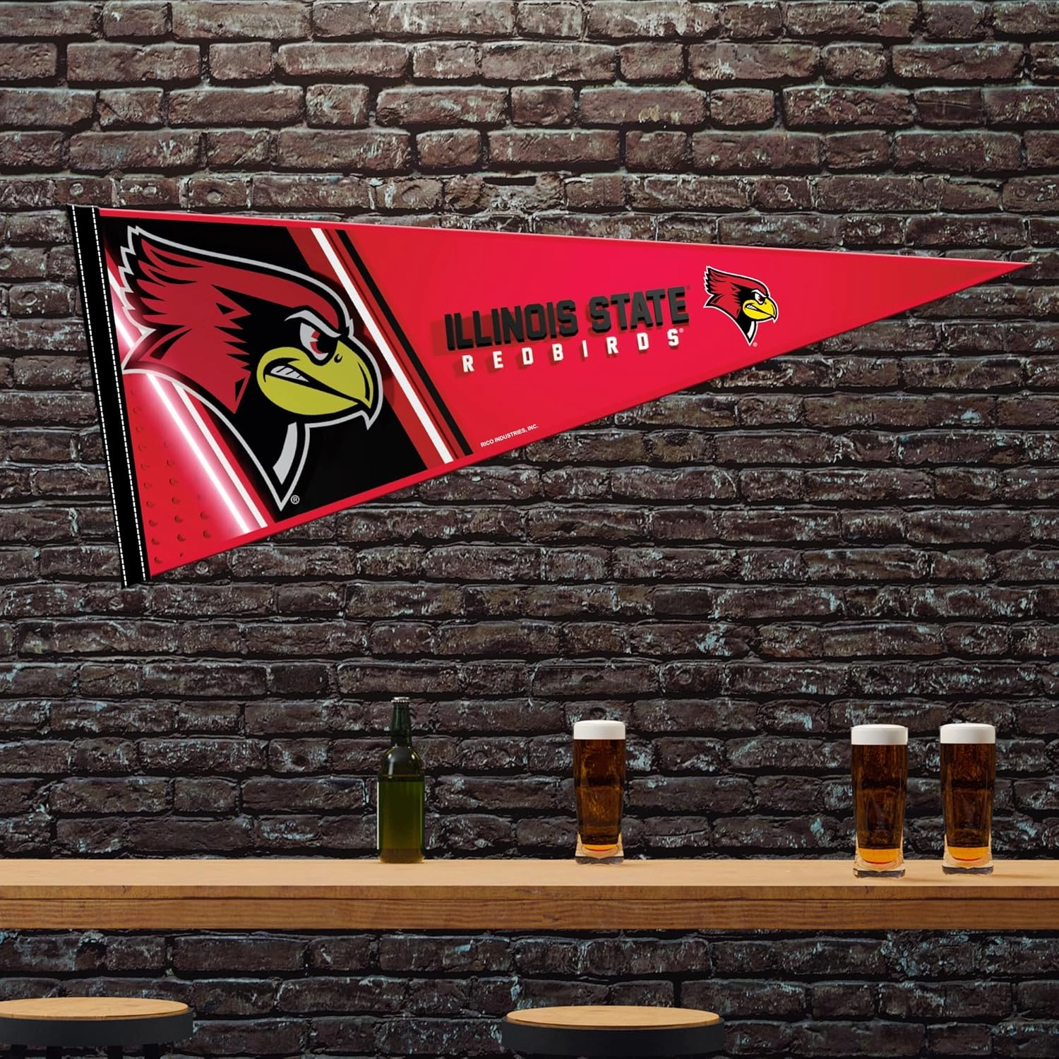 Rico Industries NCAA Primary 12" x 30" Felt Wall Décor Pennant - Great for Home/Bed Room/Man Cave Décor