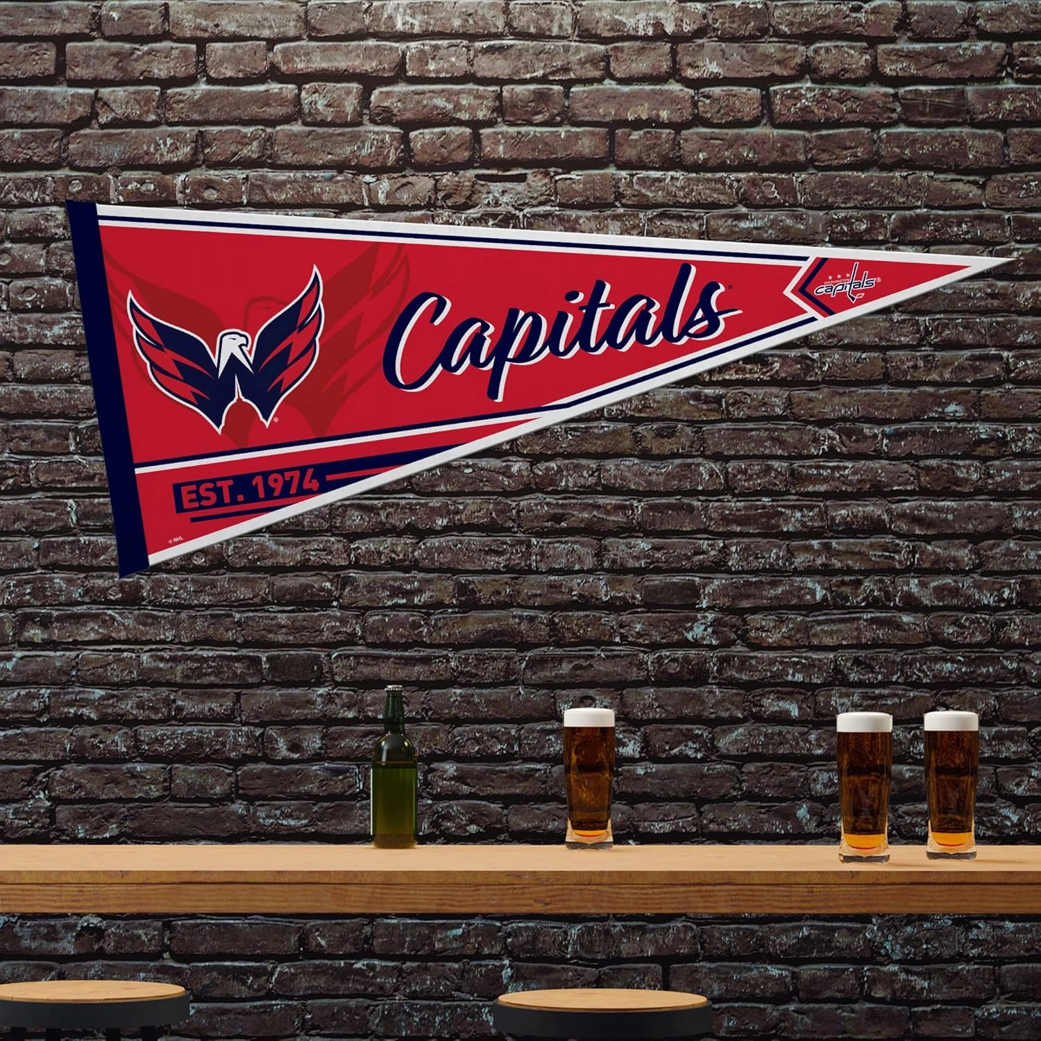 Rico Industries NHL Hockey Classic 12" x 30" Felt Wall Décor Pennant - Great for Home/Bed Room/Man Cave Décor