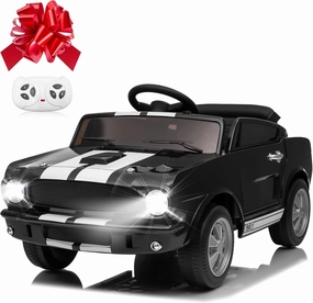 Ride On Car for Toddler, 12V Licensed Shelby Cobra Ride on Toy Cars for Kids W/Parent Remote Control, Soft Start, Bluetooth, Music, 12V Battery Powered Kids Electric Vehicle for Boys Girls