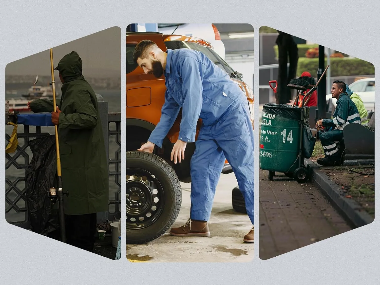 Rizzon Waterproof Rain Suits for Men & Women, Hi-Vis Rain Jacket & Bib Overalls, Heavy Duty Rain Gear Outdoor Activities.