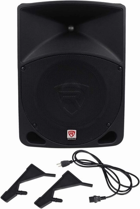Rockville RPG10 10" 600W Powered DJ PA Speaker System, Deep Bass, 2 Channel Mixer, EQ - Perfect for Live Music, Events, and Parties