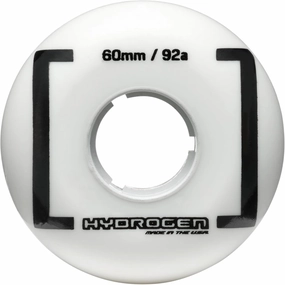Rollerblade Hydrogen Blank 60/92A (4PCS), Wheels for Inline Skates, White, 60 mm/92A, Adults Unisex