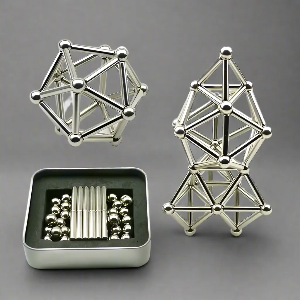 RoyaleGlow Magnetic Sticks & Balls For Innovative Toys Building