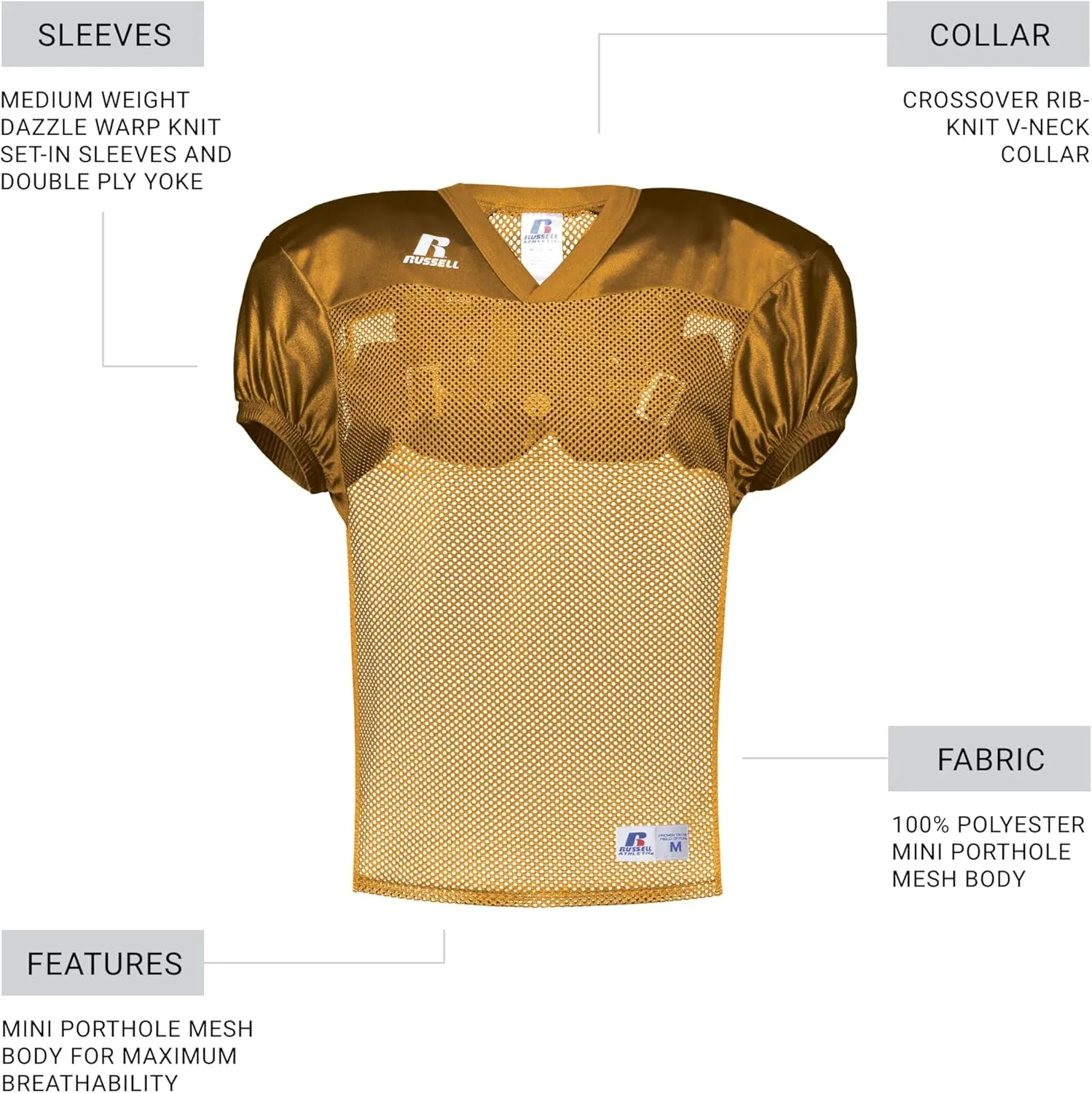 Russell Athletic Boys Youth Stock Practice Jersey