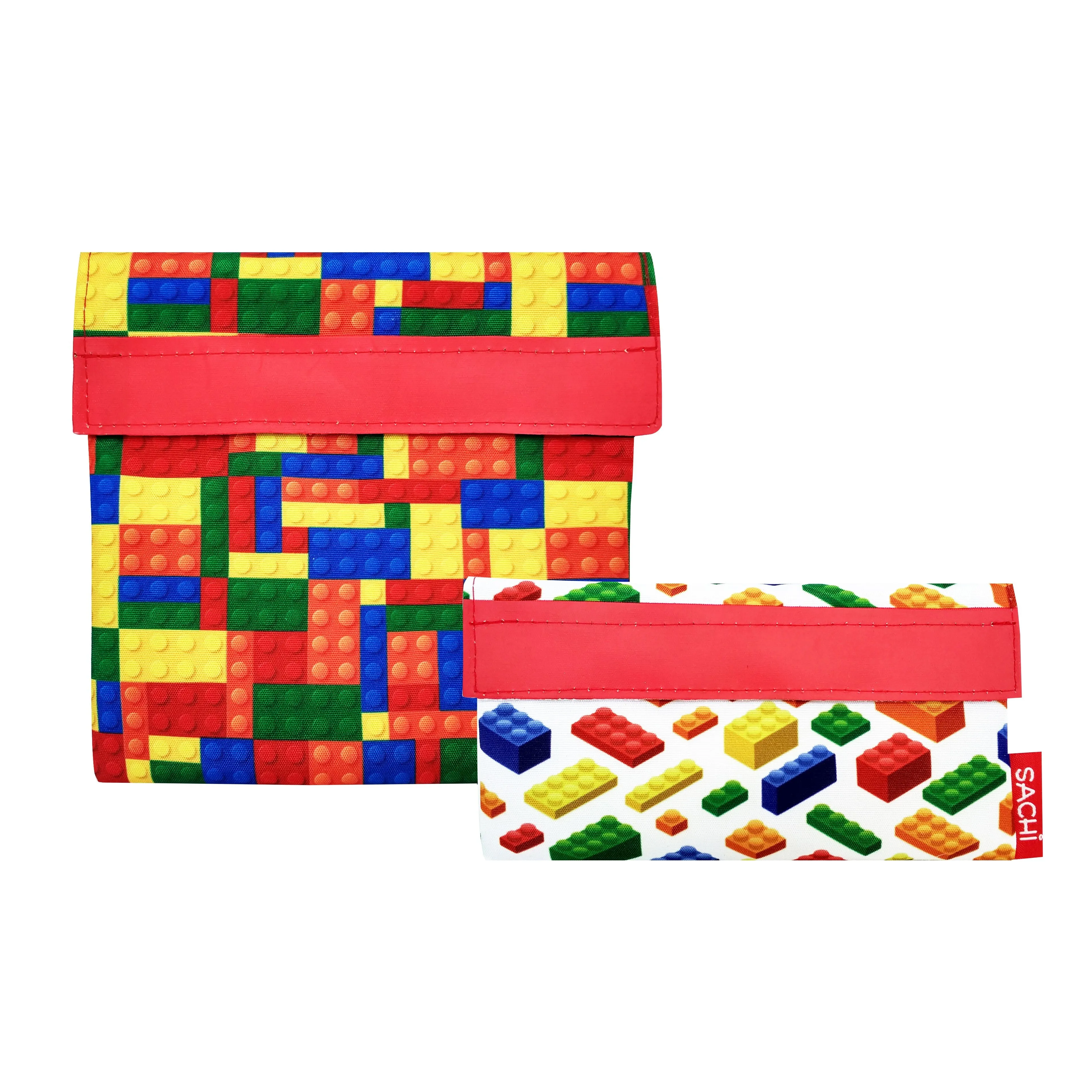 Sachi Lunch Pockets - Bricks, set of 2