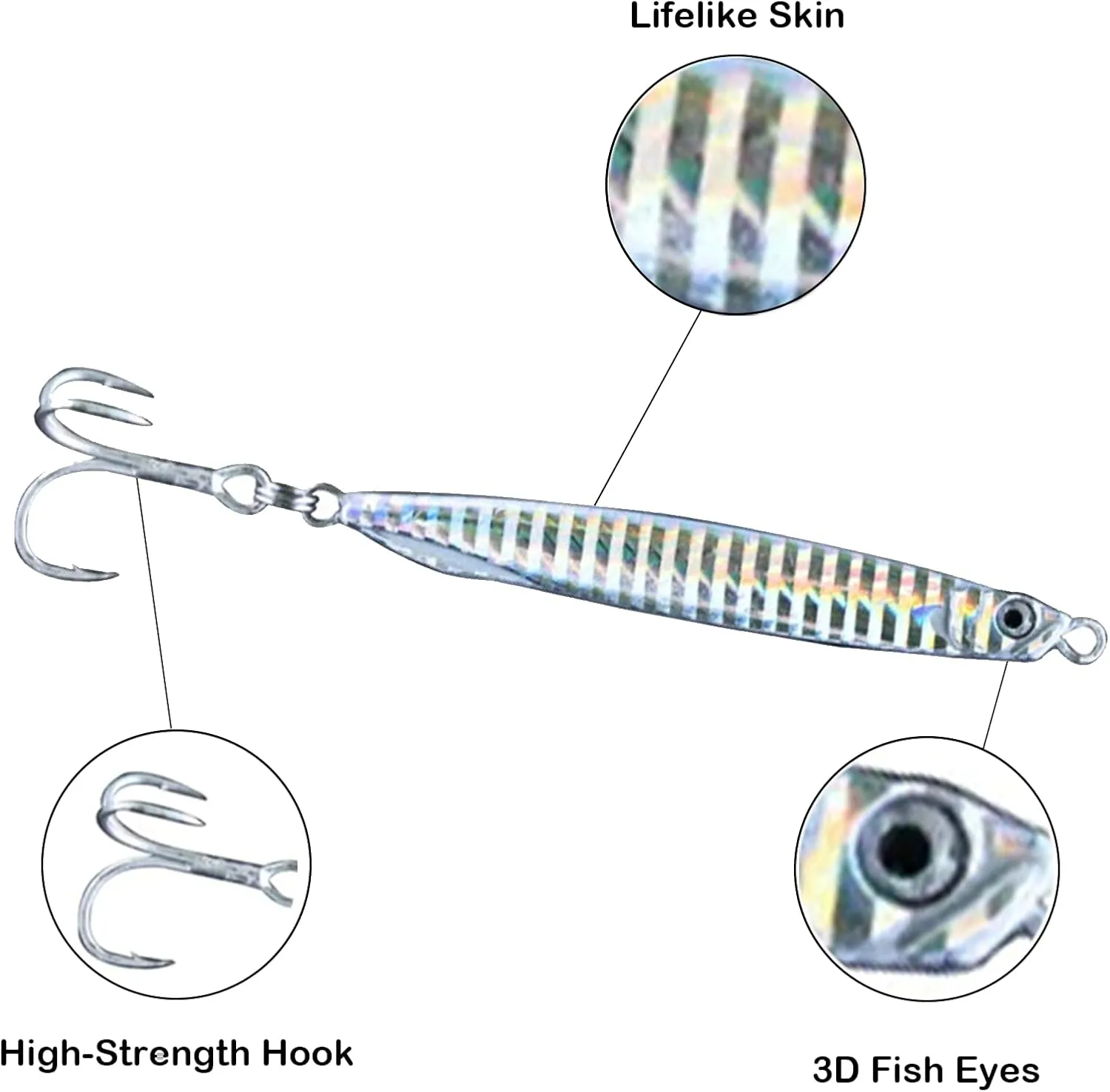 Saltwater Fishing Lures Fishing Jigs Fishing Spoons for Bluefish, Striped bass, Mackerel