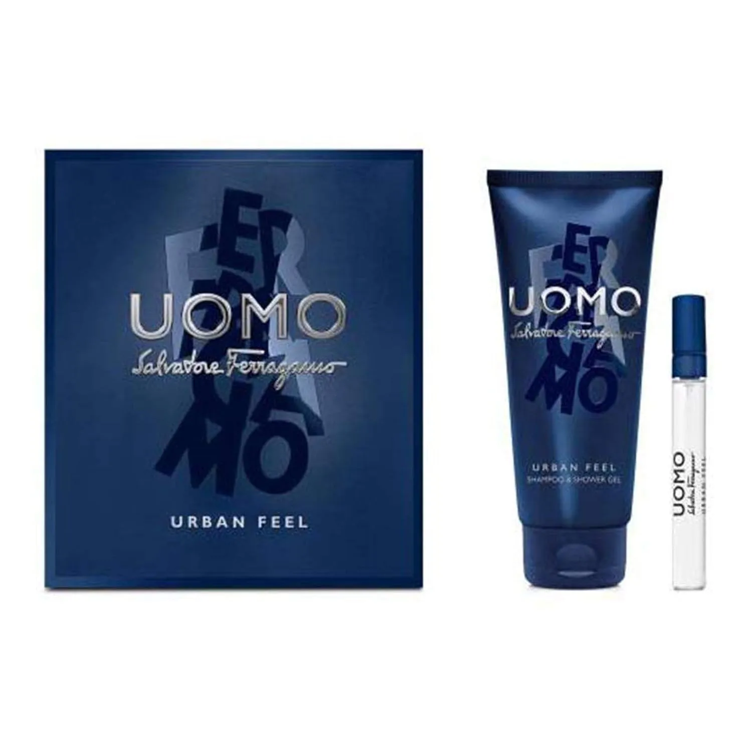 Salvatore Ferragamo Uomo Eau De Toilette Urban Feel 5ml Gel 50ml   Shamposhower
