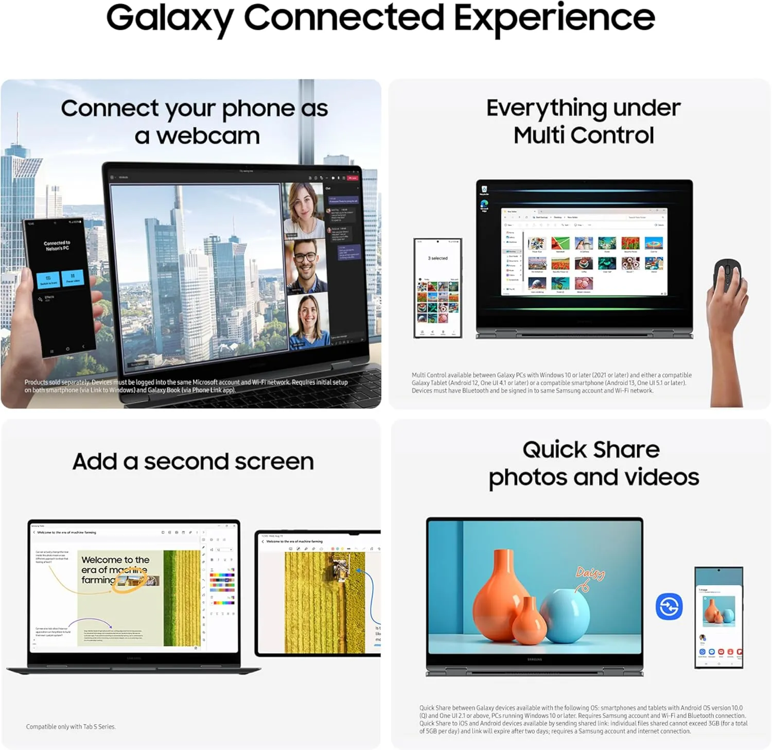 SAMSUNG 16” Galaxy Book5 Pro 360 Copilot  PC, AI Laptop Computer, Intel Core 7 Ultra Processor, 3K AMOLED (2880 x 1800) Touchscreen, 120HZ Refresh Rate, Dolby Atmos Quad Speakers, All-Day Battery Life