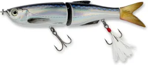 Savage Gear 3D Glide Swimmer Fishing Bait, 1 3/4 oz, Dirty Silver Flash, Realistic Contours, Colors & Movement, Durable Construction, Slow-Sinking, Premium Dual Treble Hooks and Rigging