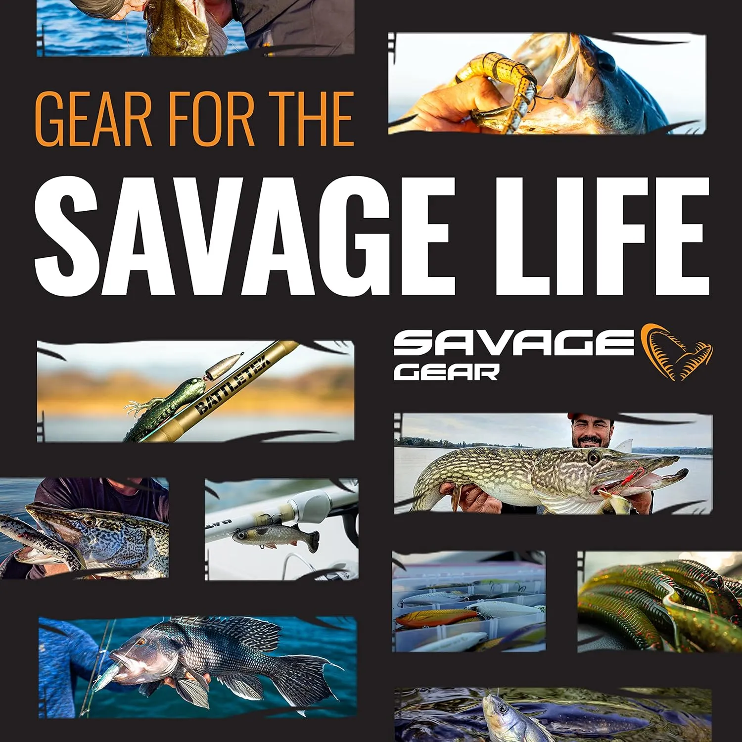 Savage Gear 3D Wake Snake Fishing Bait, Realistic Contours, Colors & Movement, Durable Construction, Versatile Rigging Options, Dual Treble Hook Configuration