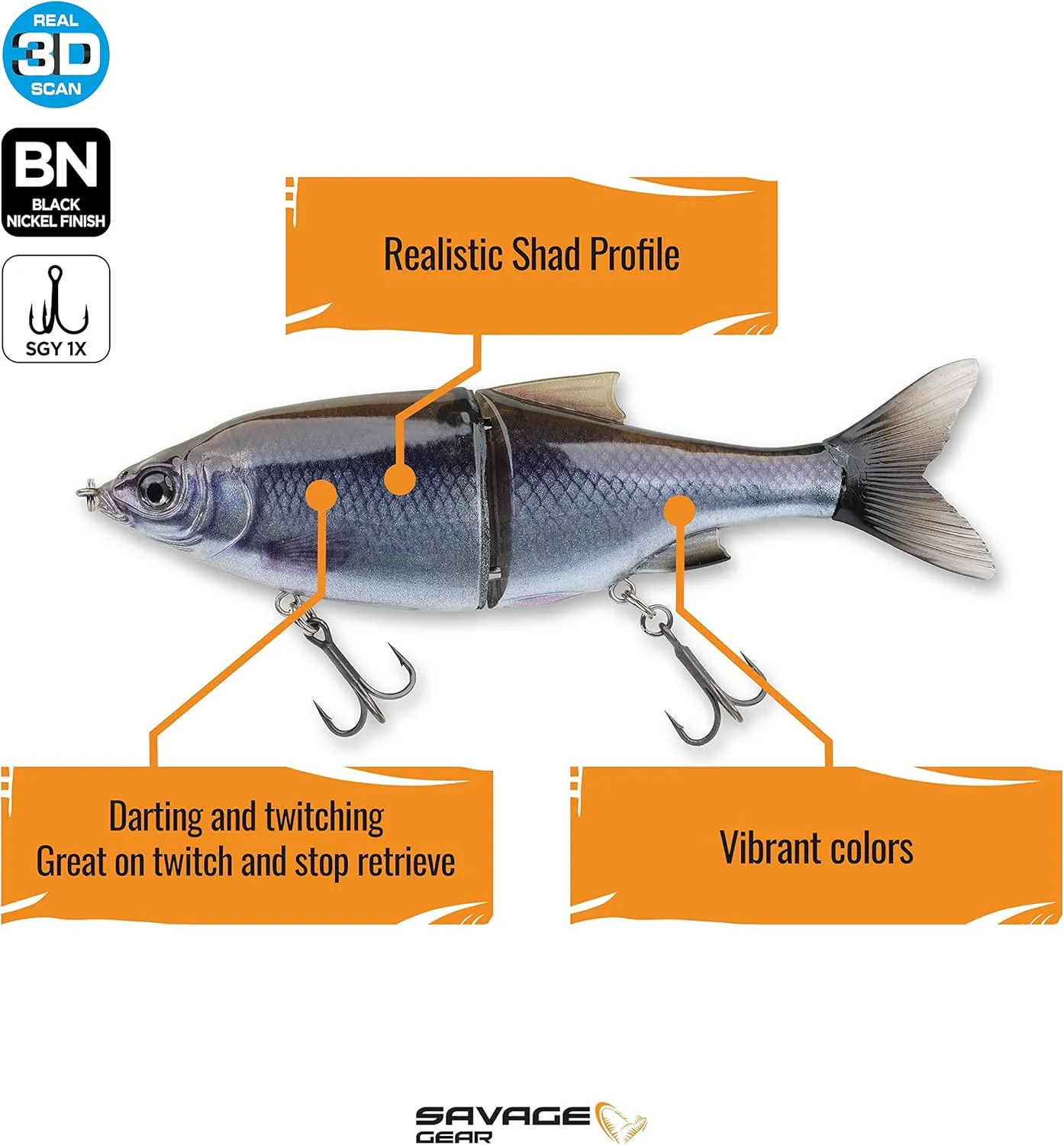 Savage Gear Magnum Shine Glide - Slow Sinking Lure