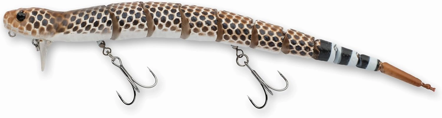 Savage Gear 3D Wake Snake Fishing Bait, Realistic Contours, Colors & Movement, Durable Construction, Versatile Rigging Options, Dual Treble Hook Configuration