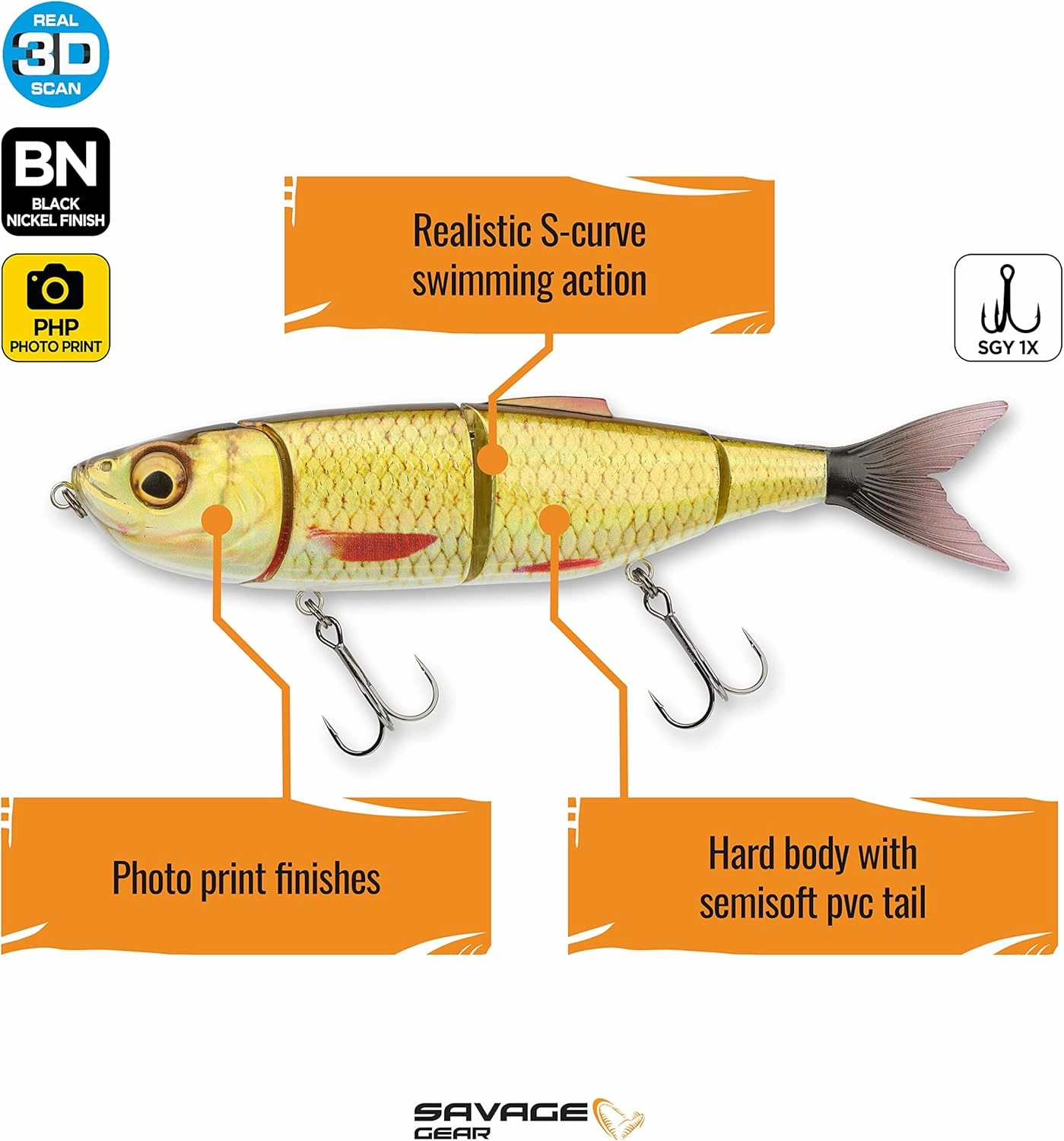 Savage Gear 4Play Pro Swimbait - Sinking Lure